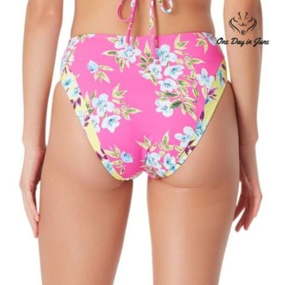 Sugar Beach Floral High Waist Bikini Bottom Size XL - Picture 2 of 3